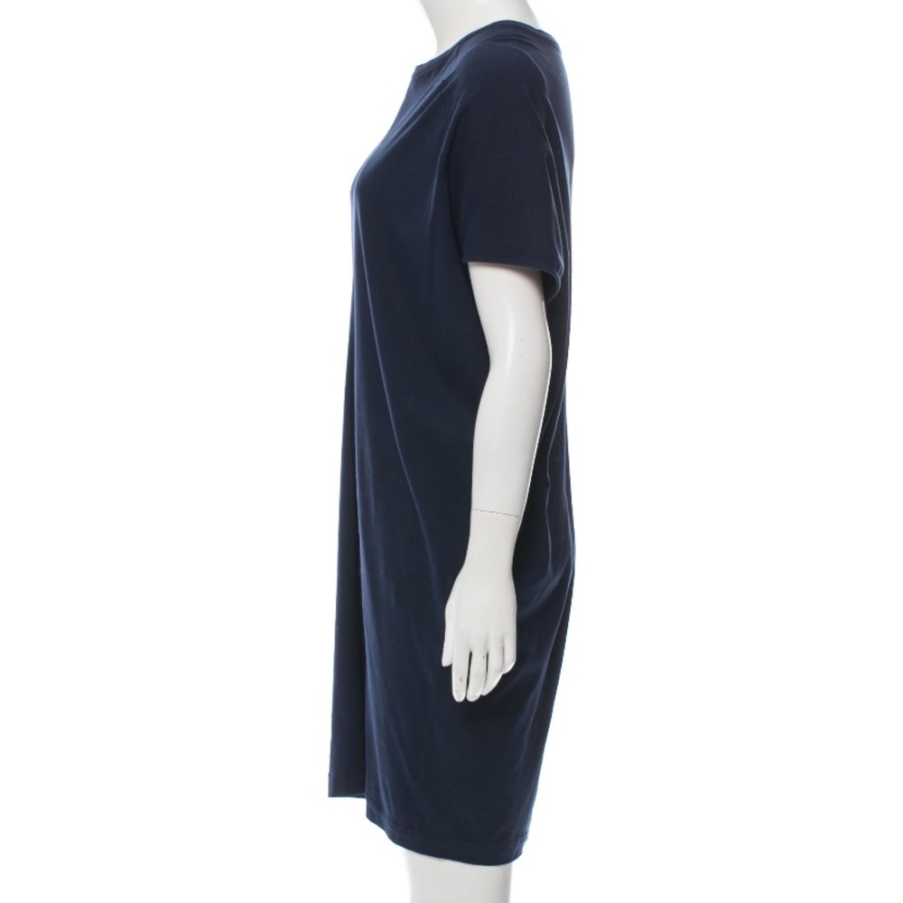 ❤️ Jil Sander Navy Short Sleeve Mini Dress Size L - Picture 2 of 3